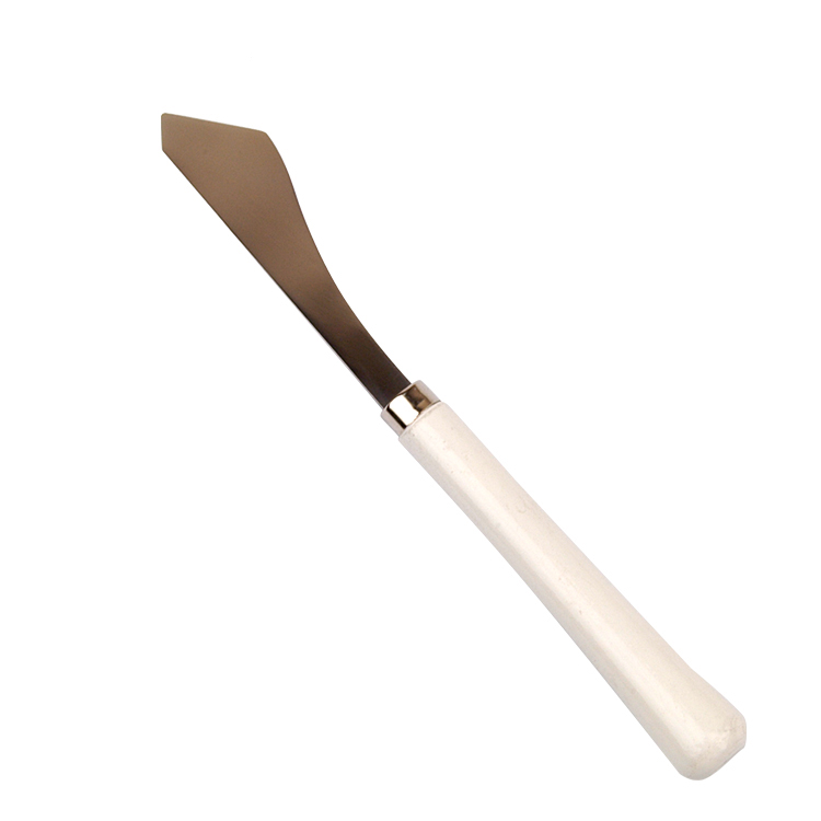 White Handle Palette Knife Small Blade