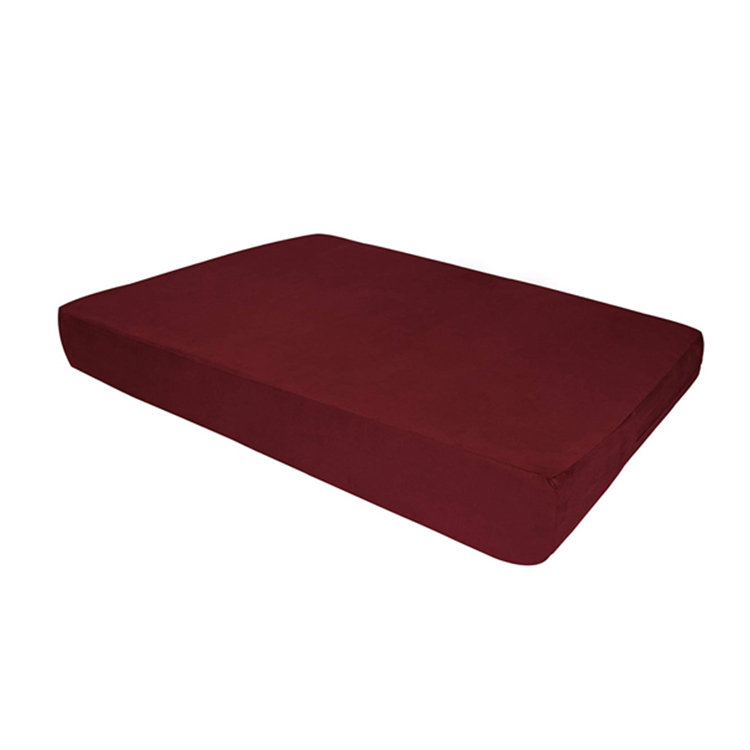 Eco-Friendly Square New Design Colorful Cheap Wear-Resistant Canvas Acrylic Memory Foam Dog Bed