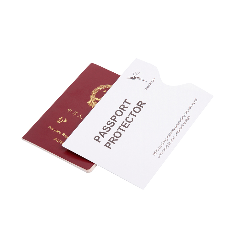 13590 Specially-lined RFID Paper Passport Sleeve 