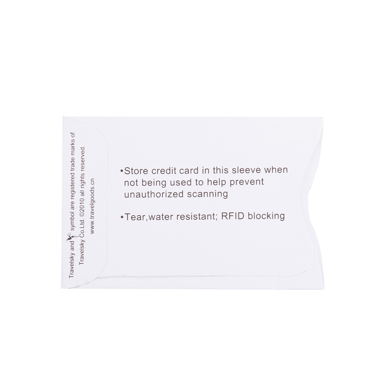 13591 Elegant RFID Paper Card Sleeve 