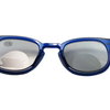 Dark blue bifocal reading glasses