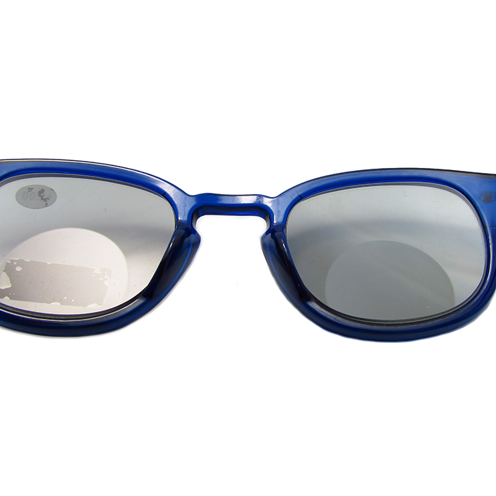 Dark blue bifocal reading glasses