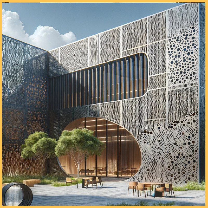 Perforated Aluminum Revolutionizing Outdoor Spaces with Durability, Flexibility, and Efficiency