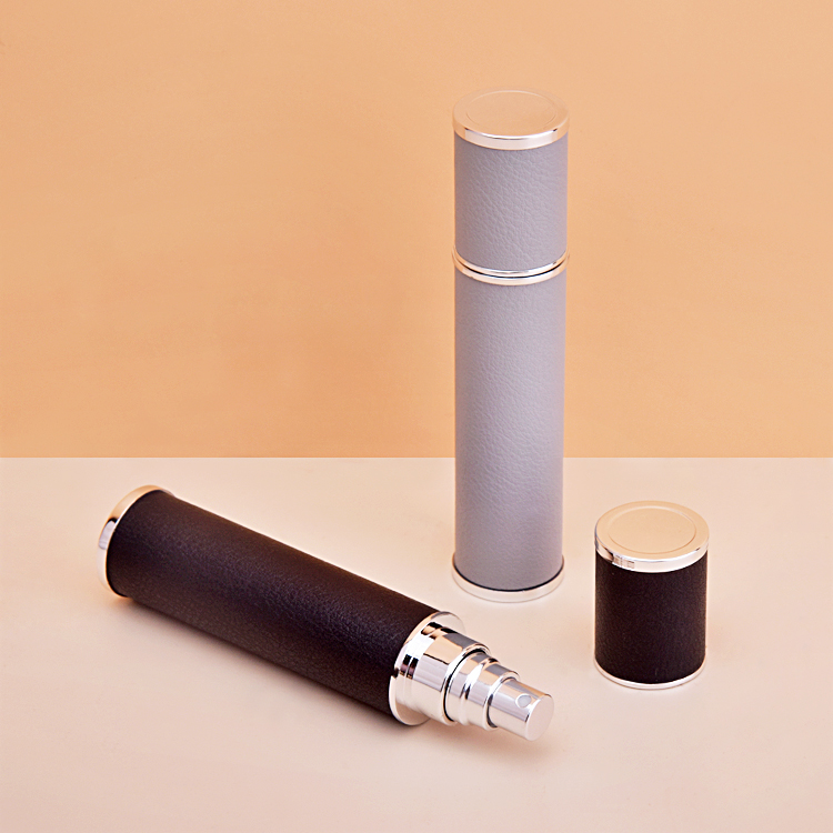 Flacon pulvérisateur de parfum en verre rechargeable de 10 ml avec couvercle en aluminium 