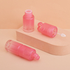 Tubo tamaño pequeño rosado transparente cuadrado personalizado del lustre del labio de la forma del corazón 3ml