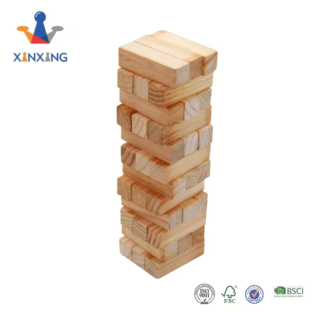 Tumbling Tower Kids Game Ages 6 and Up with Wood frame ,Wooden Blocks Stacking