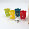 Tumbling Tower Blocks Stacking Party Game 52 Blocks with Fun Tasks and Entertaining Commands with 4 Glass Cups Customization