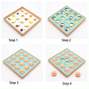 Wooden Memory Match Game 12-Pattern Matching Game for Toddlers Parent Child Interaction Toy Brain Games Montessori+