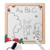 Magnetic Alphabet Maze Board with Whiteboard for Painting and Writing Wooden Matching Letter Game Montessori Toys for Preschool.