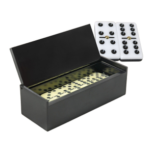 Classic Double 6 Dominoes Gift Set 28 Tiles Spinner Wooden Box Juegos de Mesa Casino Entertainment Durable Wooden Construction