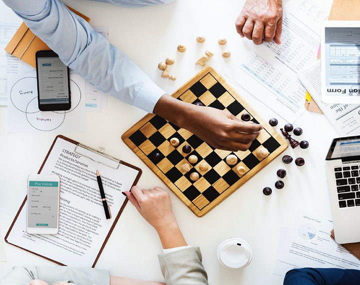 wooden chess set