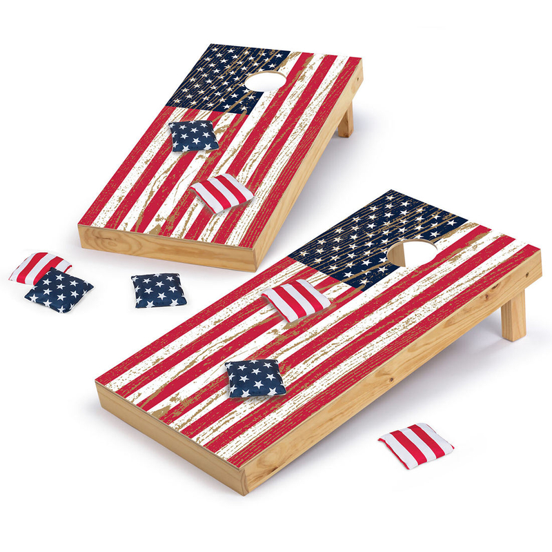Cornhole Set 3X2 Regulation Size Corn Holes Sets with Carrying Bags 8 Bean Bags Family Outdoor Beach Lawn Backyard Toss Games.