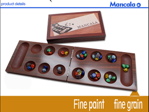  Wood Folding Mancala Board Game Travel Game Mancala Game, Solid
