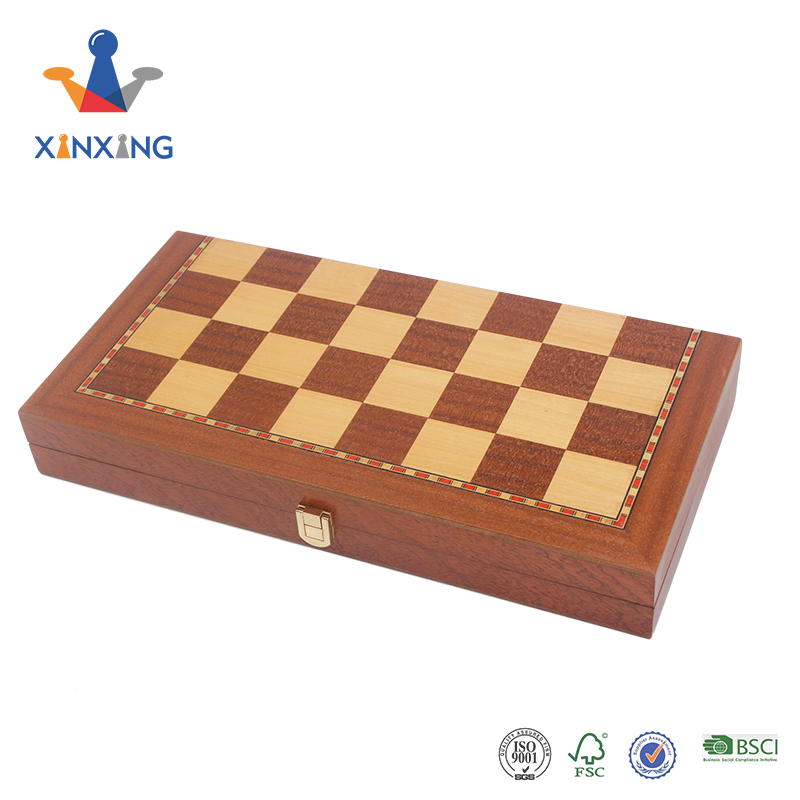 A Foldable Chess Board Which Has Pieces Built into The Chess Box Convenient And Portable
