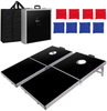 Folding 4ft X 2ft Cornhole Bean Bag Toss Game Set Aluminum W/Carrying Case for Tailgate Party Backyard BBQ