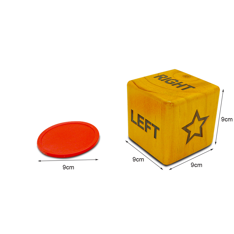 Xinxing Giant Wooden Yard Dice Set of 6 Yardzee and Yardkle Games Yard Outdoor Lawn Games for Adults and Family