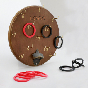 Hanging Clock Ring Toss with Opener Playing Game Wall Games for Outdoor Family Fun Dorm, Garage, BBQ, Beach, Party, Camping & Yard Games for All Ages