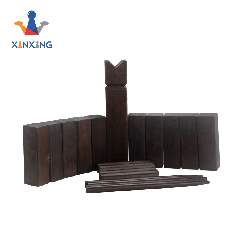 Wooden Kubb Viking Chess Fun Outdoor Yard Game