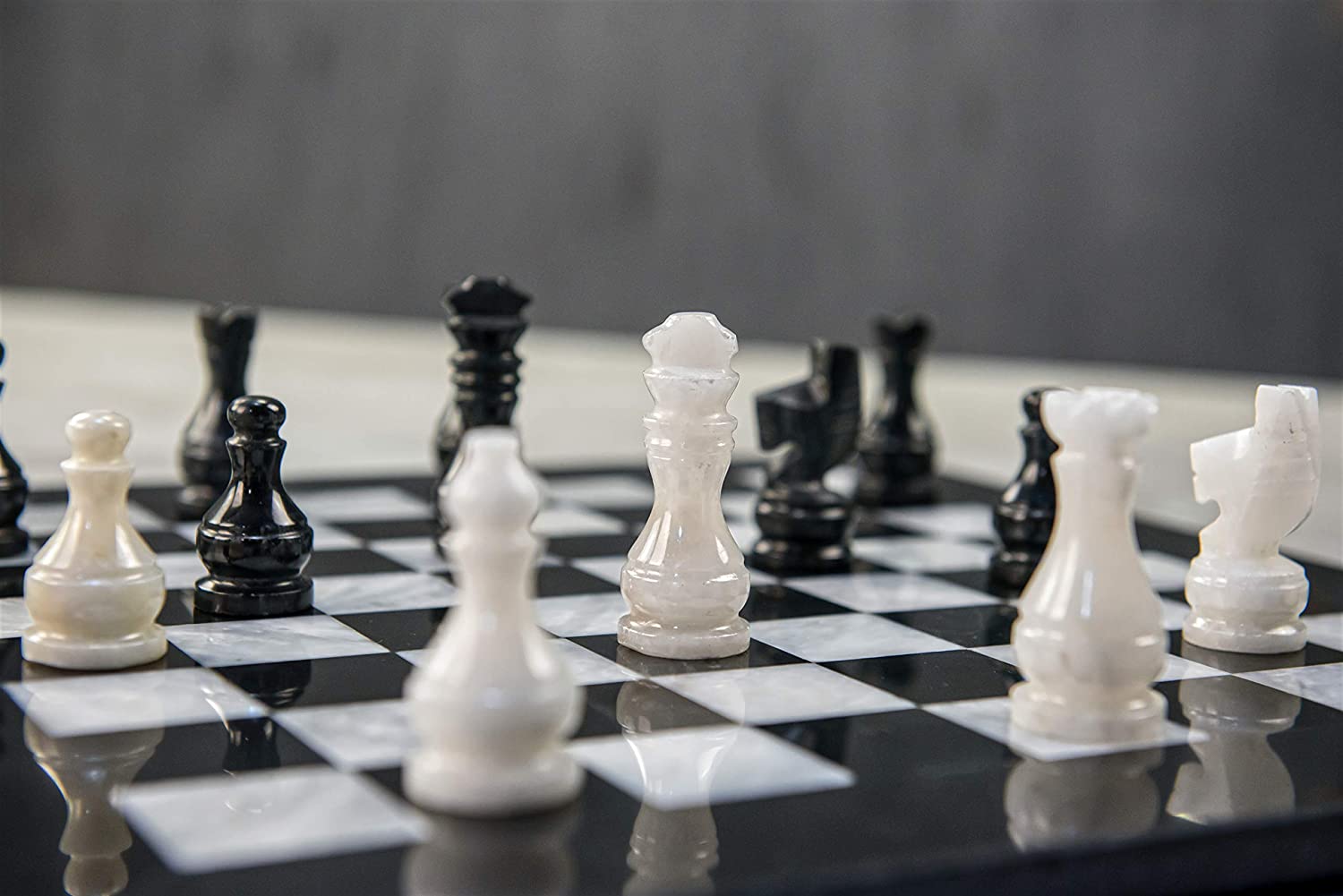 The 2021 NEW Chess Board with Marbl Chess Piec Marble Chess Board Table for All Ages