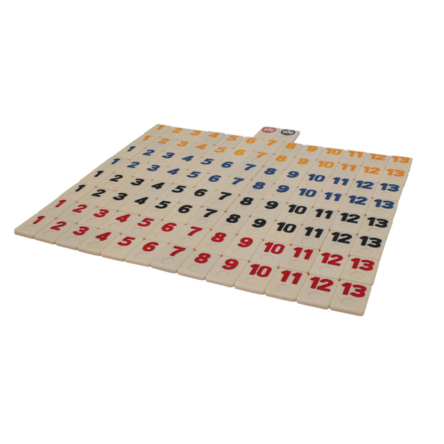 Melamine 106 Rummy Tiles Game Rummy Cube Sets Travel Game Outlasting Color Cards Only