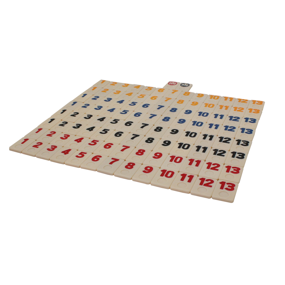 Melamine 106 Rummy Tiles Game Rummy Cube Sets Travel Game Outlasting Color Cards Only