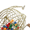 8inches Metal Bingo Cage Set with Gold Color Options And 29cm Height Cage Only