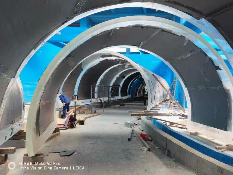 Akrila tunela akvario - fabriko