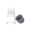 Screw Lid Ball Diameter 35.2 Empty Clear Sport Body Roll on Bottle,glass Deodorant Roll on Bottle,roll on Bottle Deodorant 50ml