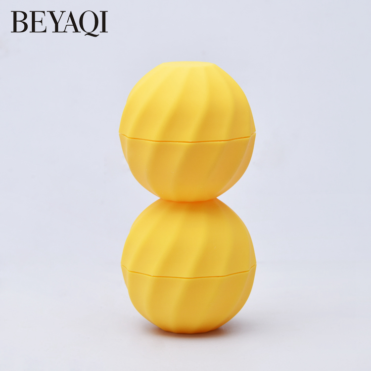 Color Personalizado 7g Bálsamo Labial Esférico Vacío Boca Tubo Rojo Cosméticos Lápiz Labial Embalaje De Contenedores De Plástico