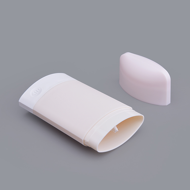 Ovale OEM 50g 65G 75g Rose PP Bouteille Vide Barre Solide Barre De Protection Solaire Bouteille Déodorant Bar Conteneur