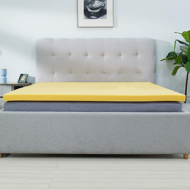 New Style Filled 2" Chamomile Yellow Memory Foam Twin XL Size Mattress Topper