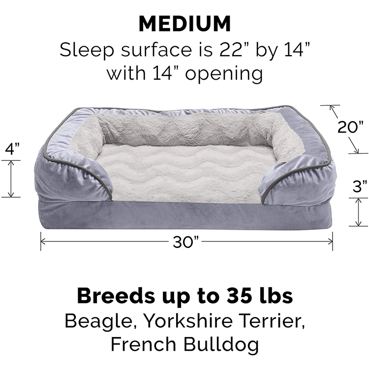 Luxury Portable Cama Para Perro Orthopedic Memory Foam Multifunction Large Pet Cat Sofa Beds