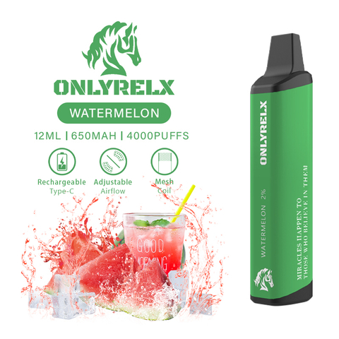Onlyrelx Hero4000 Watermelon Vape Pen
