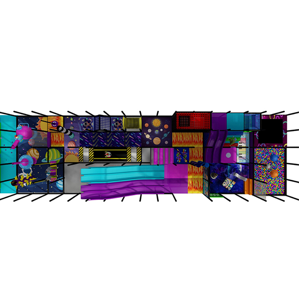 Zona de recreação interna com tema de astronauta, com escorregadores e túneis de aventura.jpg