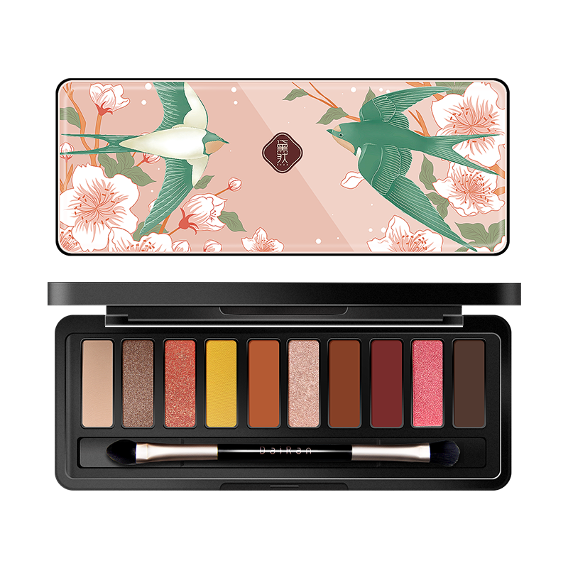 Eyeshadow Warna-warni Riasan Glitter Bernilai Tinggi Wanita 10 Warna Eyeshadow Nude