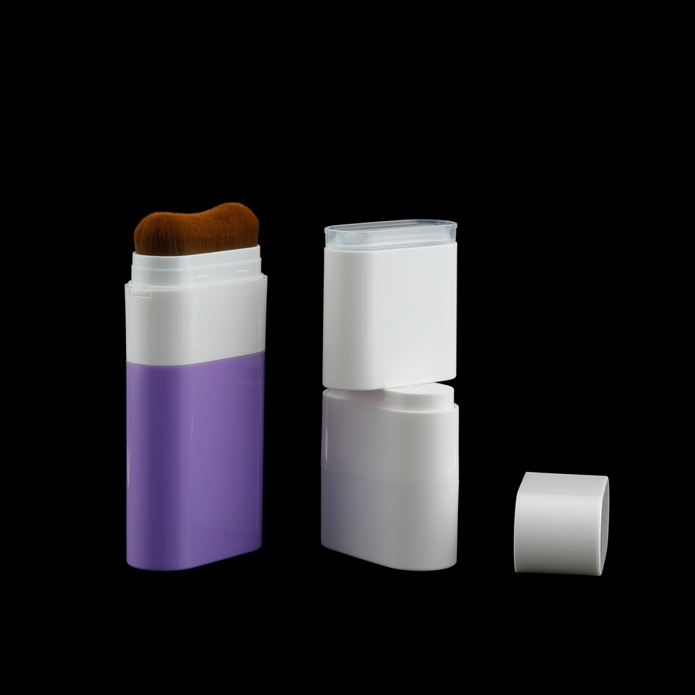 20gm Vazio Twist-up Rotativo Escova Bastão Contêiner Sólido Fragrância Creme Protetor Solar Vermelho Bastão Contêiner Desodorante De Longa Duração