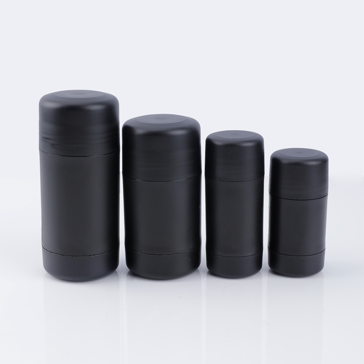 Custom Materials Multifunctional Biodegradable Eco-friendly Portable Recyclable 15g 30g 50g 75g Empty Black Twist Up Deodorant Plastic Stick