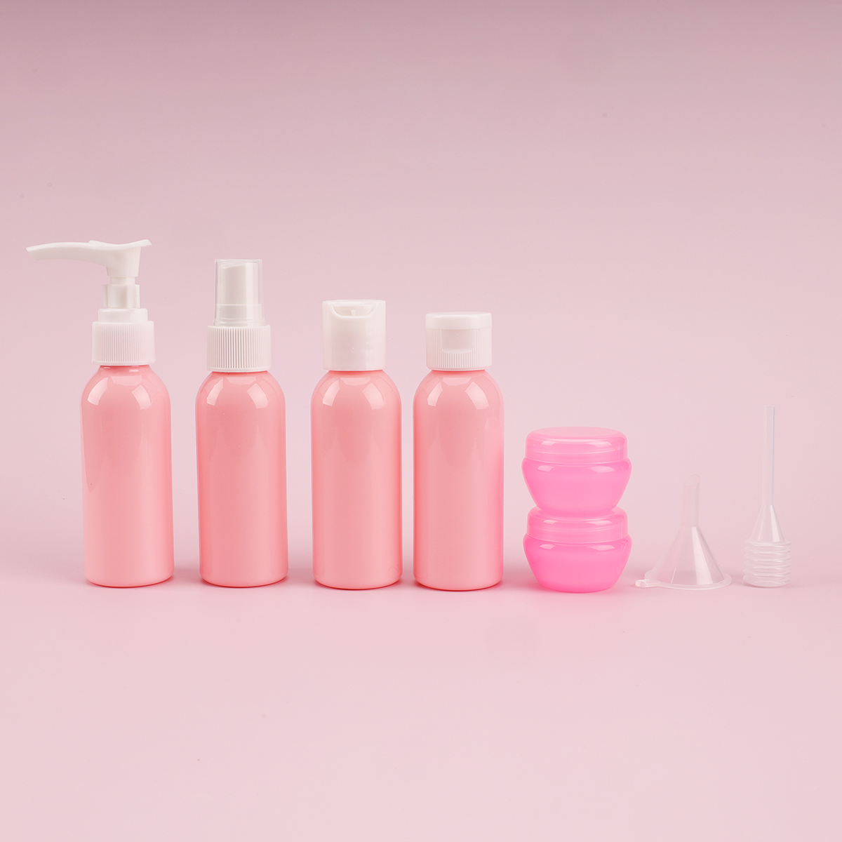 Embalaje de cuidado Personal ecológico, Perfume de plástico para mascotas, conjunto de botellas cosméticas para el cuidado de la piel, Kit de viaje en aerosol para aerolínea