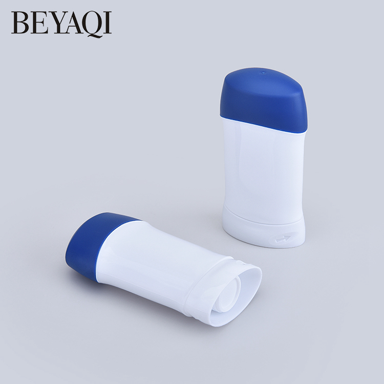 50g 80g Contenedor Oval Vacío Ecológico Tipo Antitranspiración Bálsamo Sólido En Forma De Palo Relleno Corporal Desodorante Botella En Forma De Palo