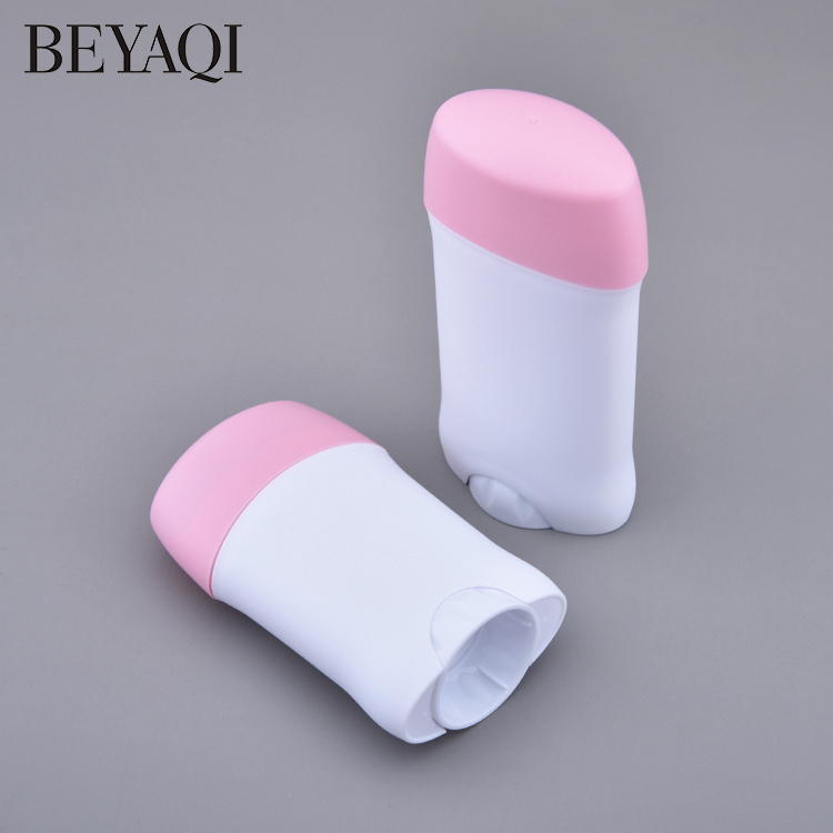 Personalizzato Biodegradabile Deodorante Stick Ricarica Contenitori Vuoti 30g 50g 75g Bianco Twist Up Vuoto Deodorante Contenitore Stick Ovale