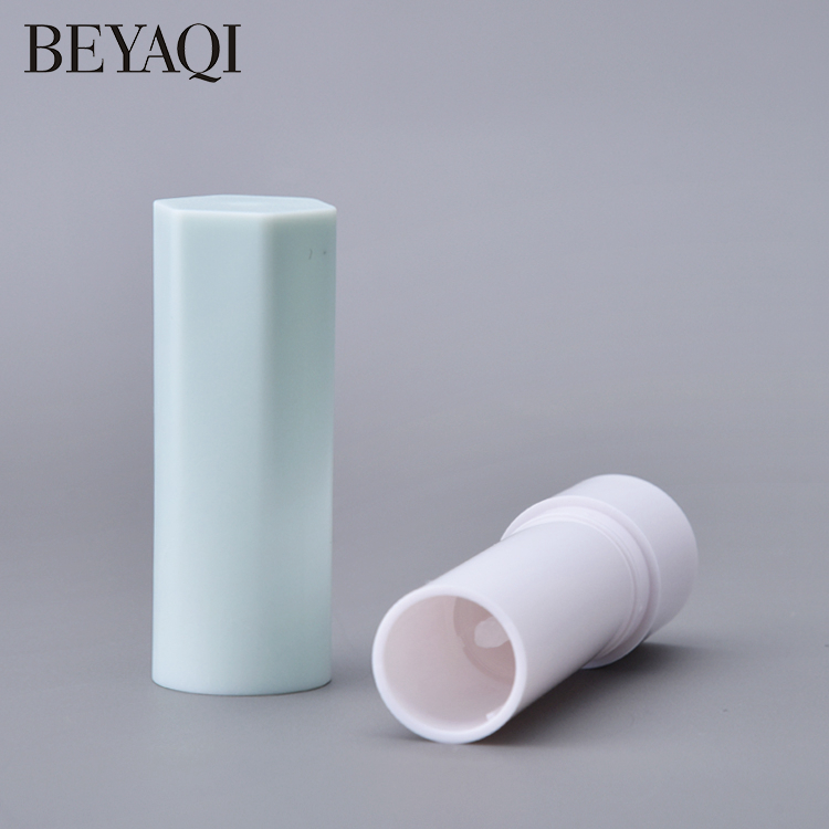 Fabbrica All'ingrosso Forma Esagonale Di Lusso 4.5g 4.8g Vuoto Jelly Rossetto Deodorante Tubo Imballaggio Foundation Stick Container
