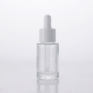Perfume de forma redonda recargable multipropósito Esencia para el cuidado de la piel Suero de aceite esencial Transparencia vacía Contenedor de líquido 10 ml 15 l 20 ml Botellas de vidrio cuentagotas