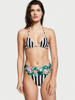 Swimsuit Print Uchaf Triongl Bikini