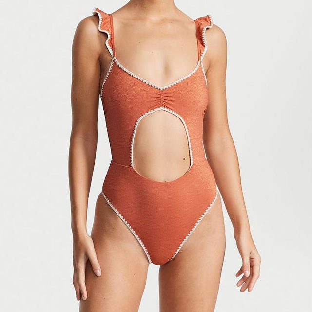 ชุดว่ายน้ำวันพีซผ้าฝ้าย