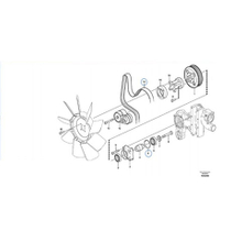 Fullwon ORIGINAL Volvo EC210B Excvator Spare Parts of Fan Belt