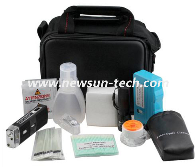 NS-710 Fiber Optic Cleaning Tool Bag Network Optical Fiber Tool Kit 
