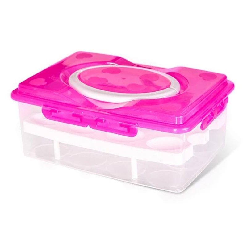 Keeps Fresh Household Item Plastic Egg Tray Box Handle