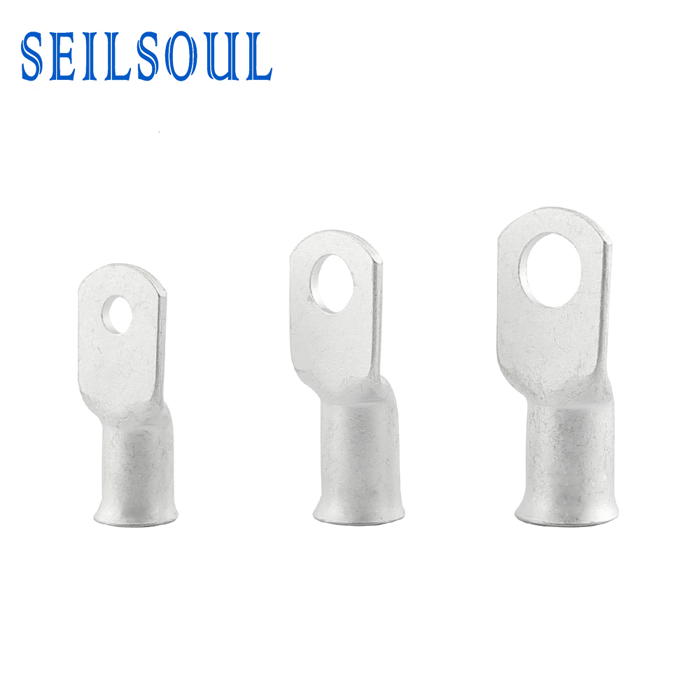 Copper Tube Crimp Terminal Naked Spade Battery Screw Type Terminal Lugs - AWG