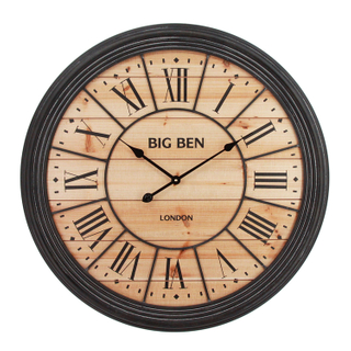 Old Style MDF Wood Crafts Oversized Wall Clocks Luxury