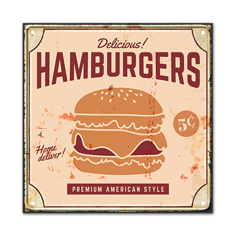 Home Restaurant Decor Tin Sign Metal Plaque Gift Wall Decor